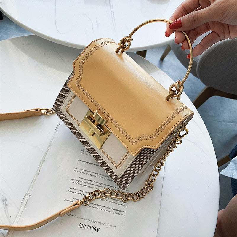 Luxe Crossbody PU Leather Messenger Handbag for Women | ULZZANG BELLA