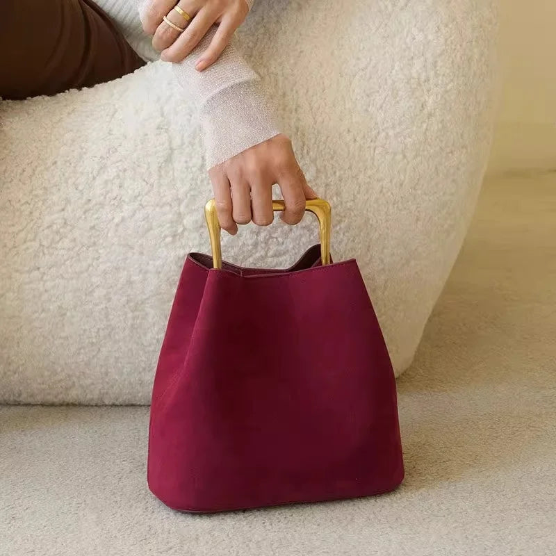 Anaïs Metal-Handle Evening Clutch Shoulder Bag | ULZZANG BELLA