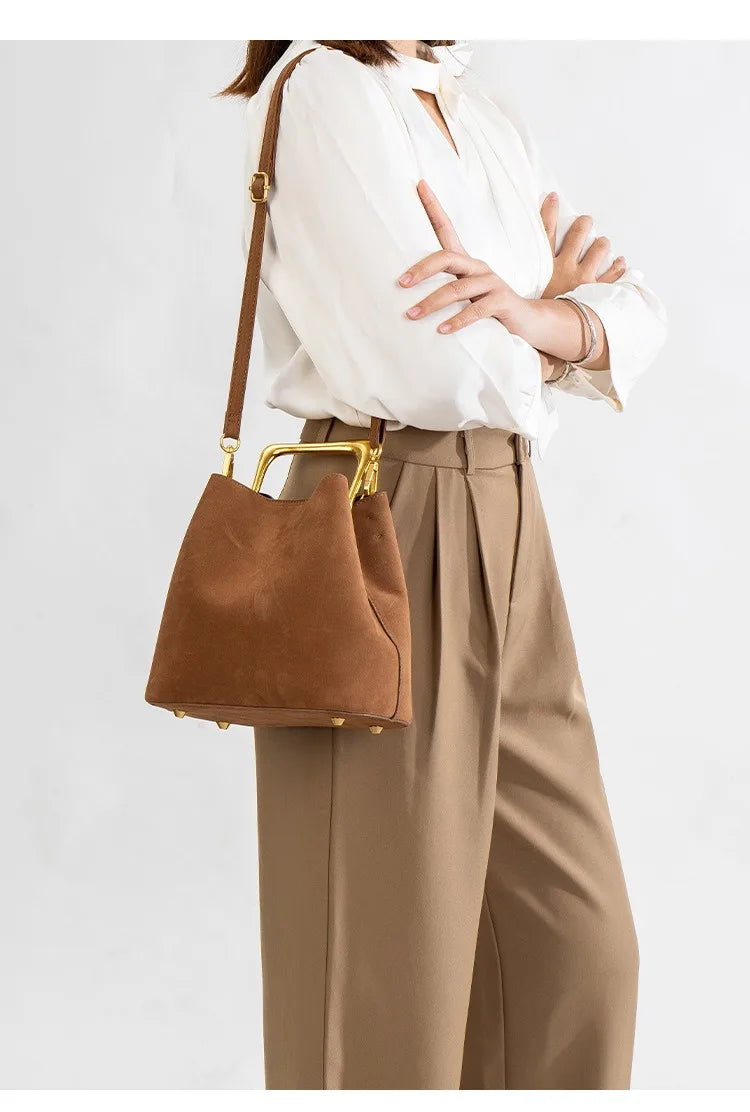 Anaïs Metal-Handle Evening Clutch Shoulder Bag | ULZZANG BELLA