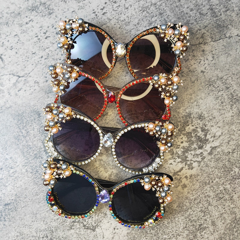 Sparkling Diamond Bling Butterfly Sunglasses for Women | ULZZANG BELLA