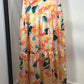 Elegant Floral Spaghetti Strap Bra Midi Skirt Set for Women | ULZZANG BELLA