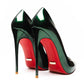 Stunning Red Lacquer Leather High Heel Pumps for Women | ULZZANG BELLA