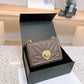 Designer Pearl Leather Chain Messenger Handbag for Women | ULZZANG BELLA