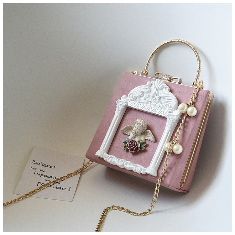 Luxury Divine Elegance Angel Crossbody Handbag for Women | ULZZANG BELLA