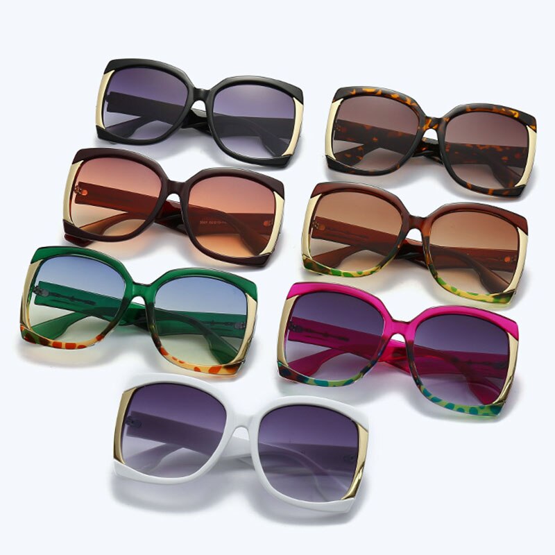 Retro Vintage Oversized Square Sunglasses for Women | ULZZANG BELLA