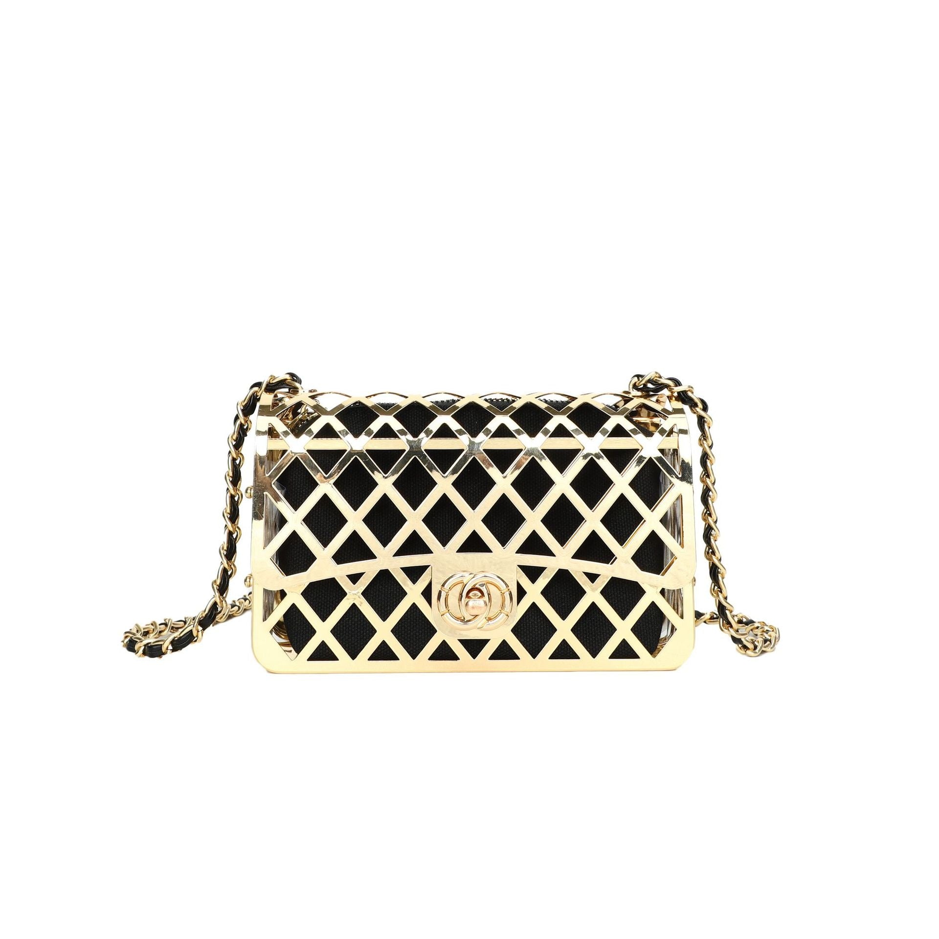 Shimmering Golden Goddess Metal Evening Clutch Handbag for Women | ULZZANG BELLA