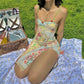 Enchanting Sunset Serenade Bodycon Midi Dress for Women | ULZZANG BELLA