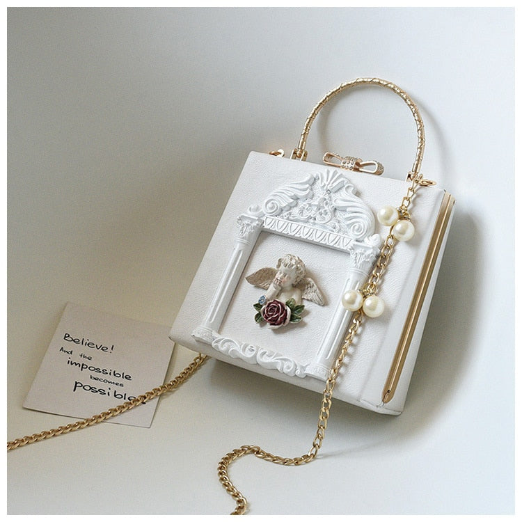 Luxury Divine Elegance Angel Crossbody Handbag for Women | ULZZANG BELLA