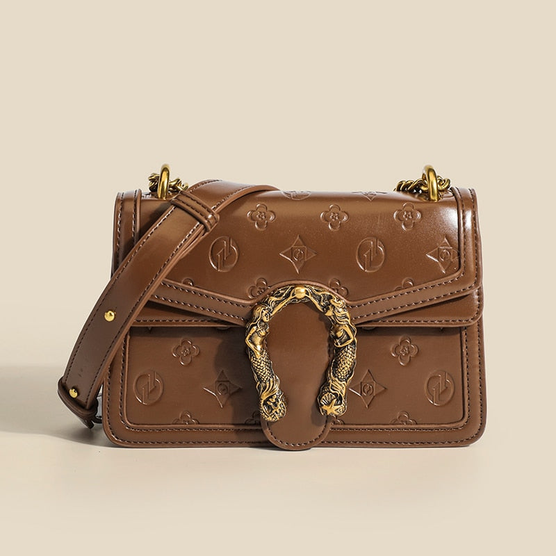 Designer PU Leather Satchel Crossbody Handbag for Women | ULZZANG BELLA