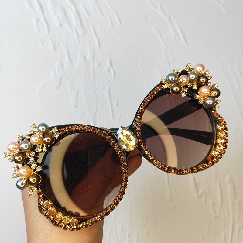 Sparkling Diamond Bling Butterfly Sunglasses for Women | ULZZANG BELLA