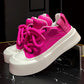 Autumn Breeze Lace Up Breathable Low Top Platform Sneakers for Women | ULZZANG BELLA