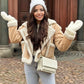Winter Chic Elegant Fleece Jacket for Women | ULZZANG BELLA