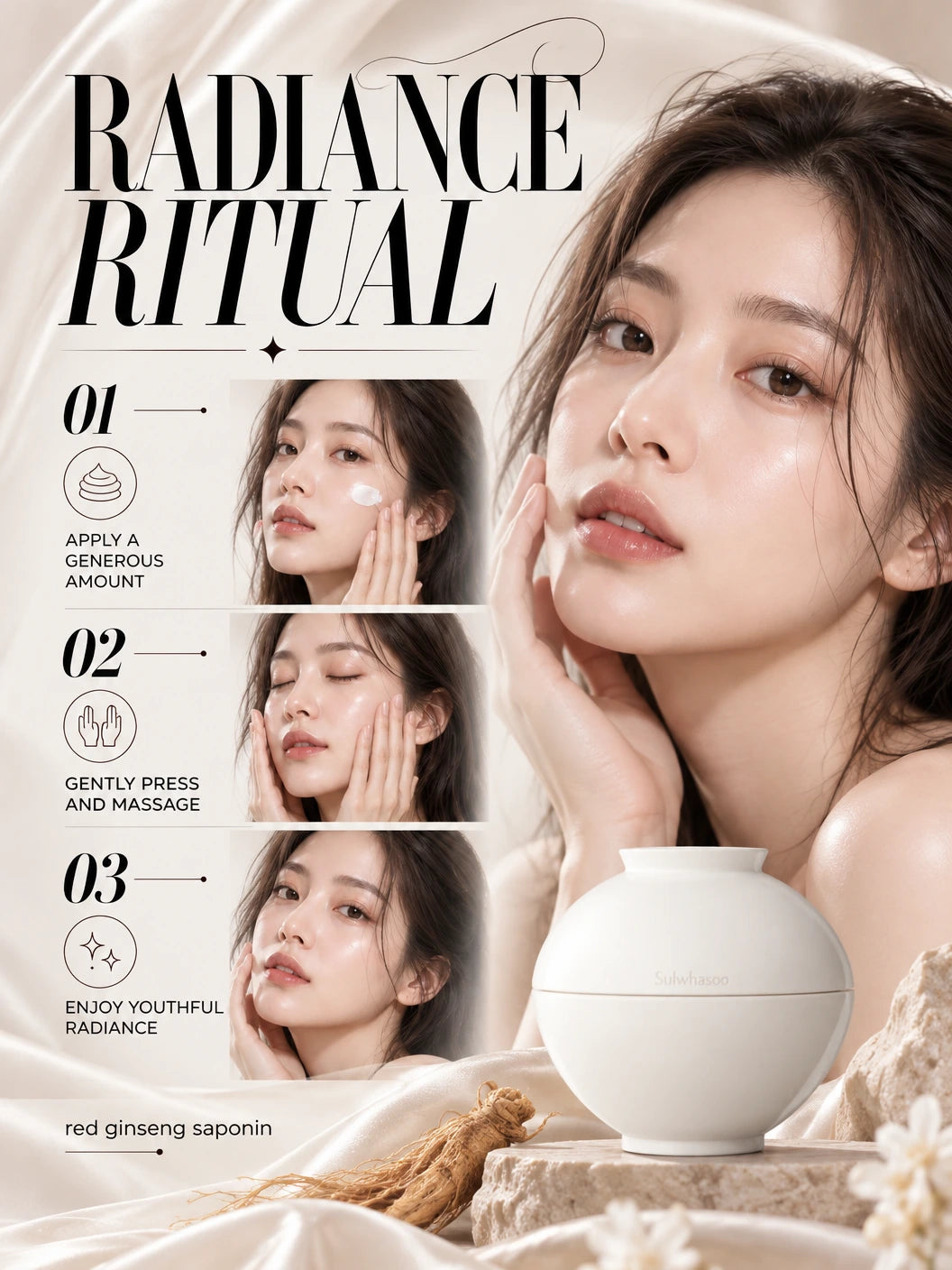 Timetreasure Invigorating Cream for Youthful Radiance | Sulwhasoo | Sulwhasoo Timetreasure Cream - Artisanal Luxury Face Cream