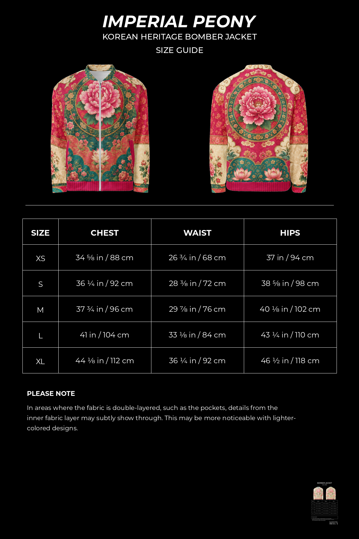 Imperial Peony Korean Heritage Bomber Jacket | ULZZANG BELLA