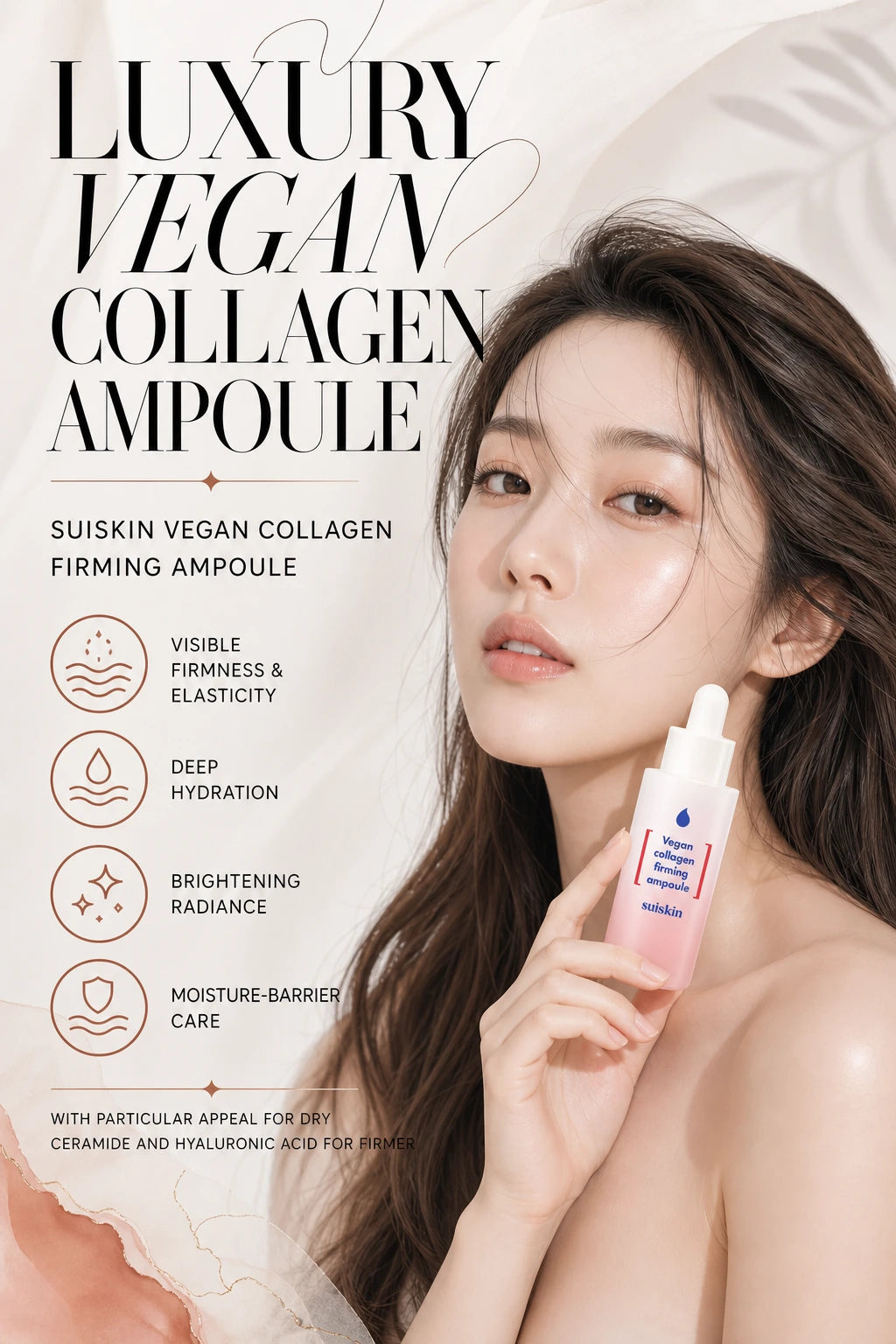 Vegan collagen firming ampoule 40ml | SUISKIN | SUISKIN Luxury Vegan Collagen Firming Ampoule 40ml