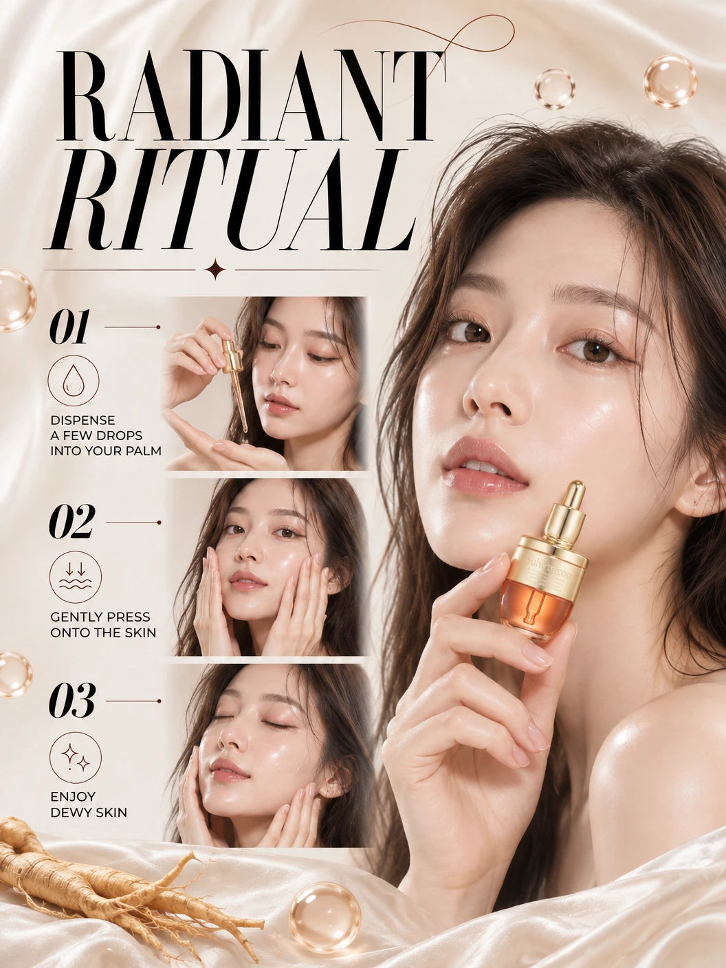Youthful Radiance Ginseng Ampoule | Sulwhasoo | Sulwhasoo Ginseng Serum – Handcrafted Luxury Elixir for Radiance