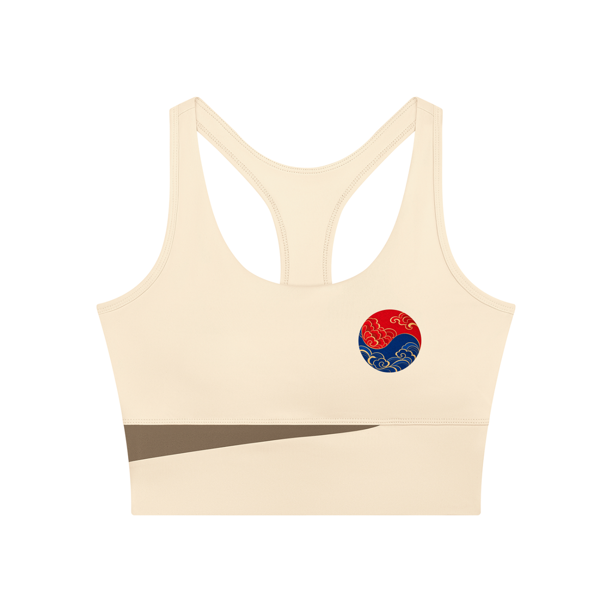 Color Block Sculpt Cropped Yoga Tank Top | ULZZANG BELLA