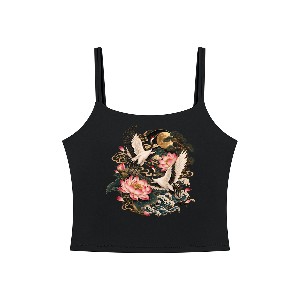 Korean Crane Women's Cropped Yoga Tank Top | ULZZANG BELLA