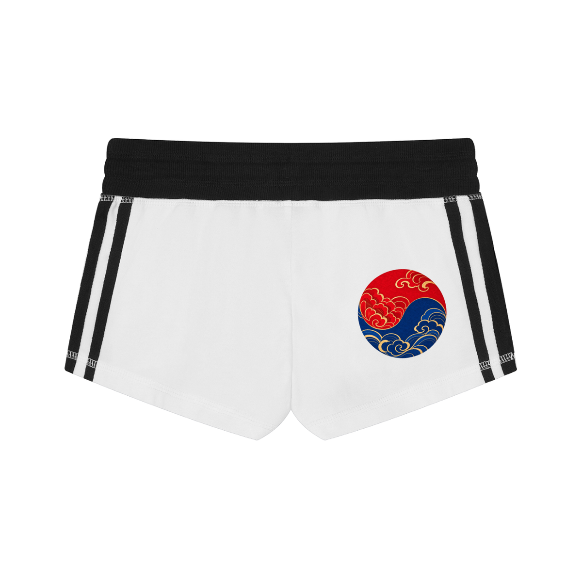 Retro Double-Stripe Track Shorts | ULZZANG BELLA
