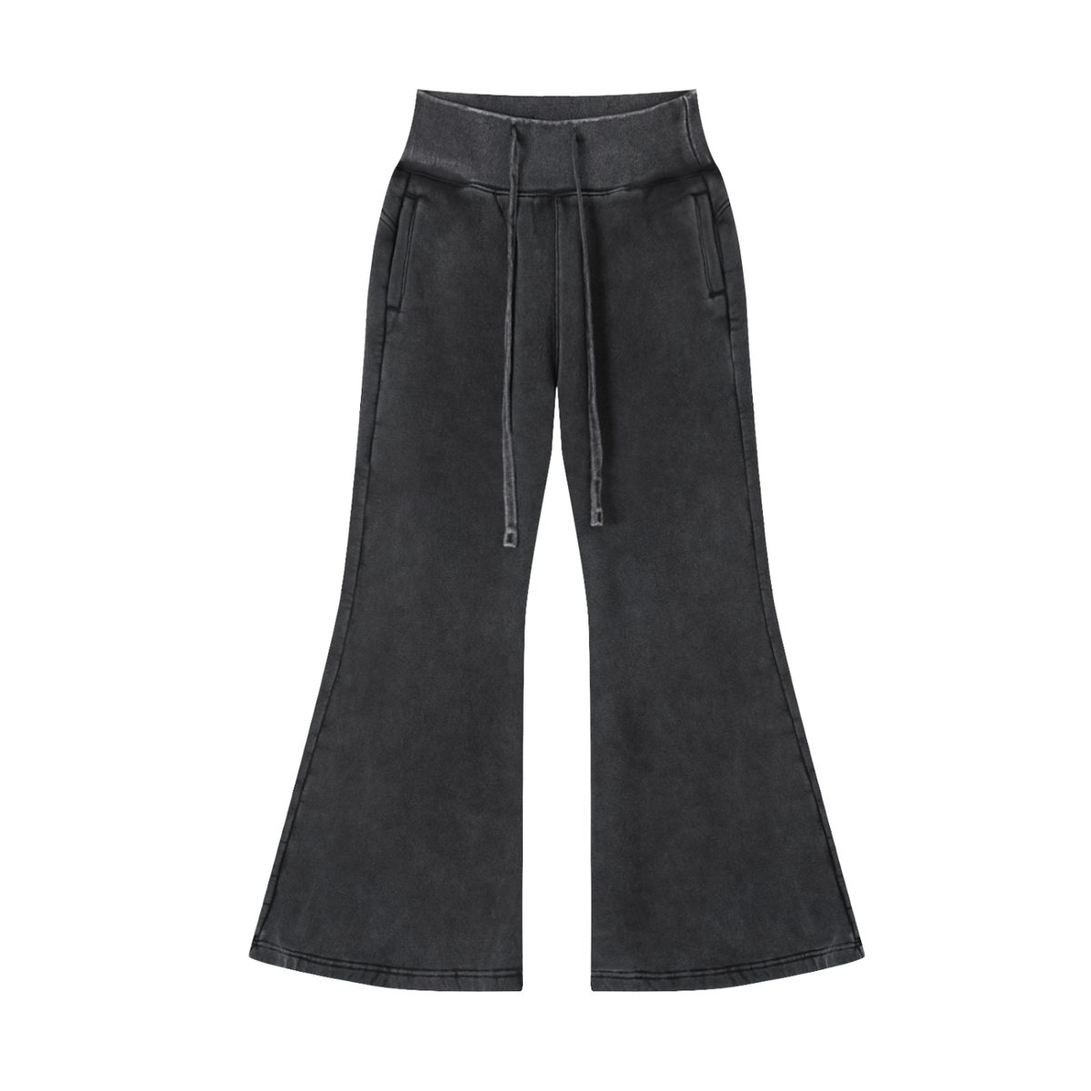 Vintage Wash Flared Fleece Workout Pants | ULZZANG BELLA