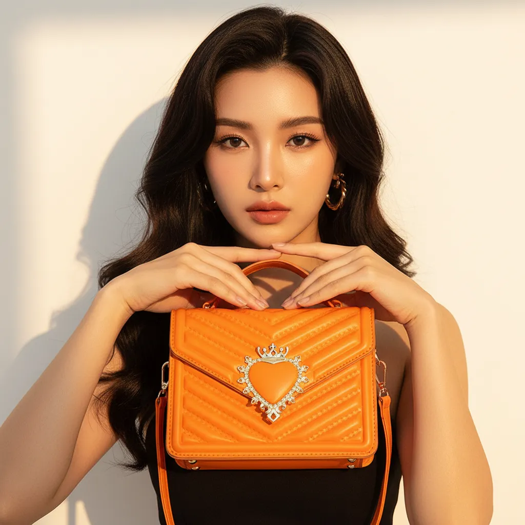ULZZANG BELLA Luxe Small Square Handbag - Timeless Elegance