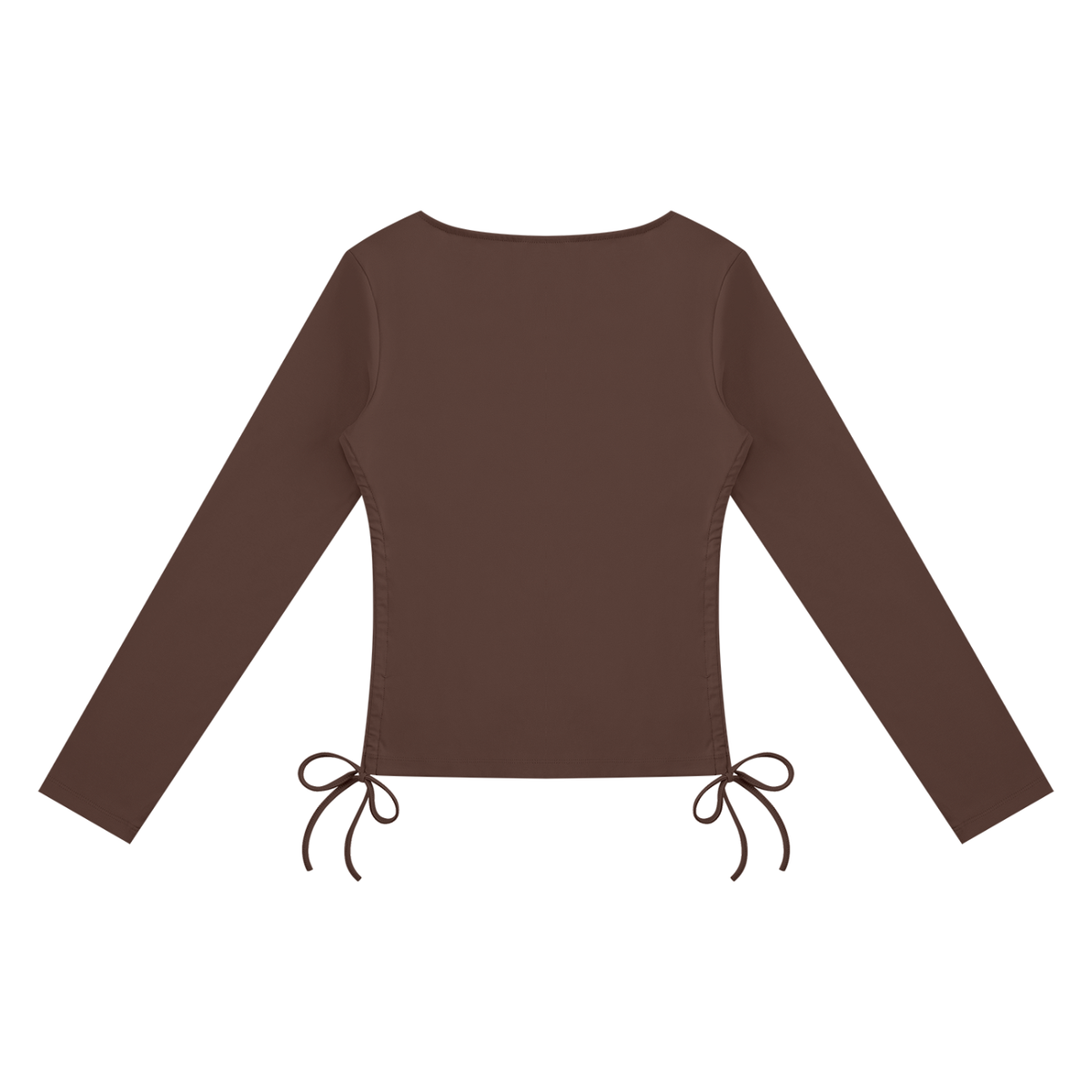 ULZZANG BELLA Y2K Ruched Long Sleeve Top for Effortless Elegance