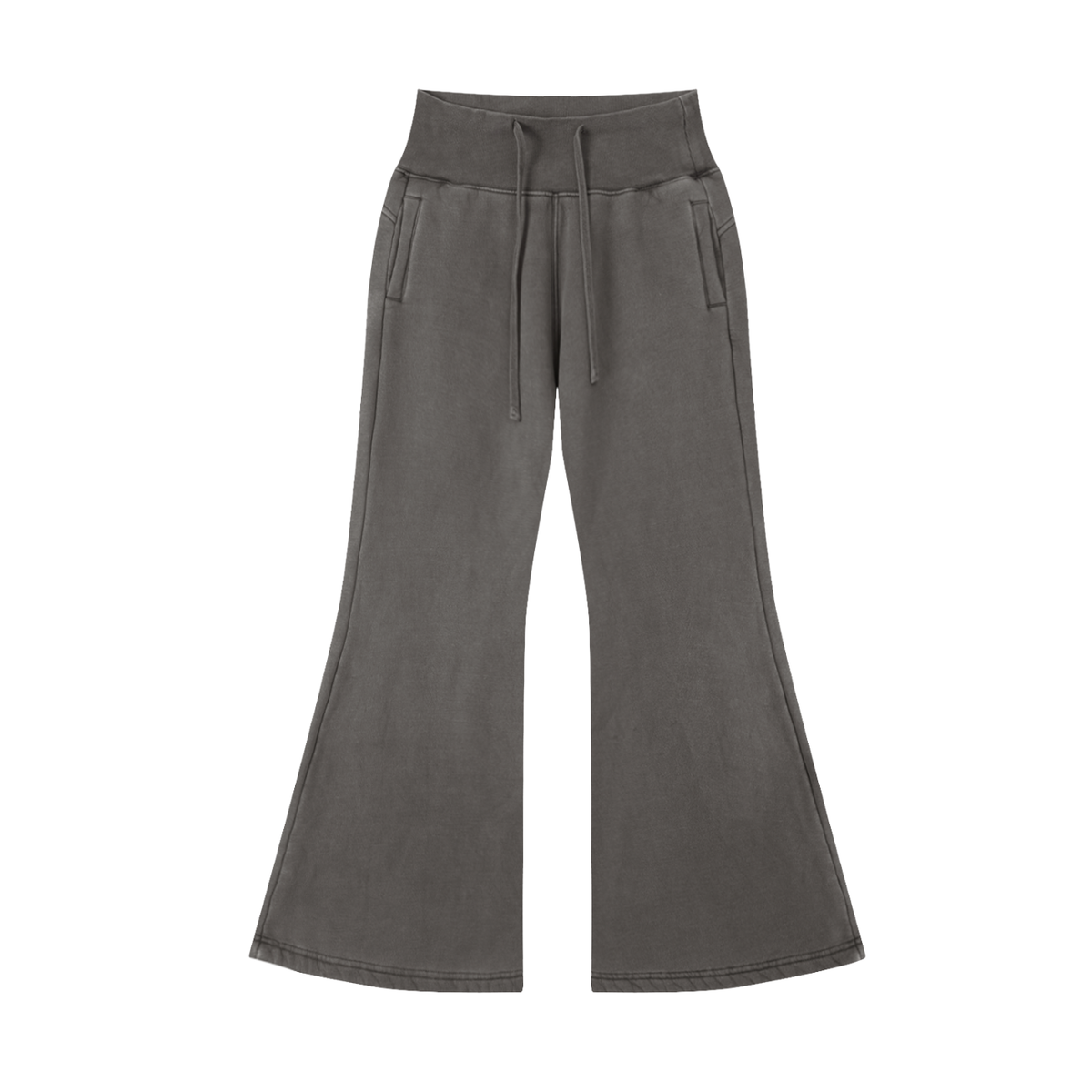 Vintage Wash Flared Fleece Workout Pants | ULZZANG BELLA