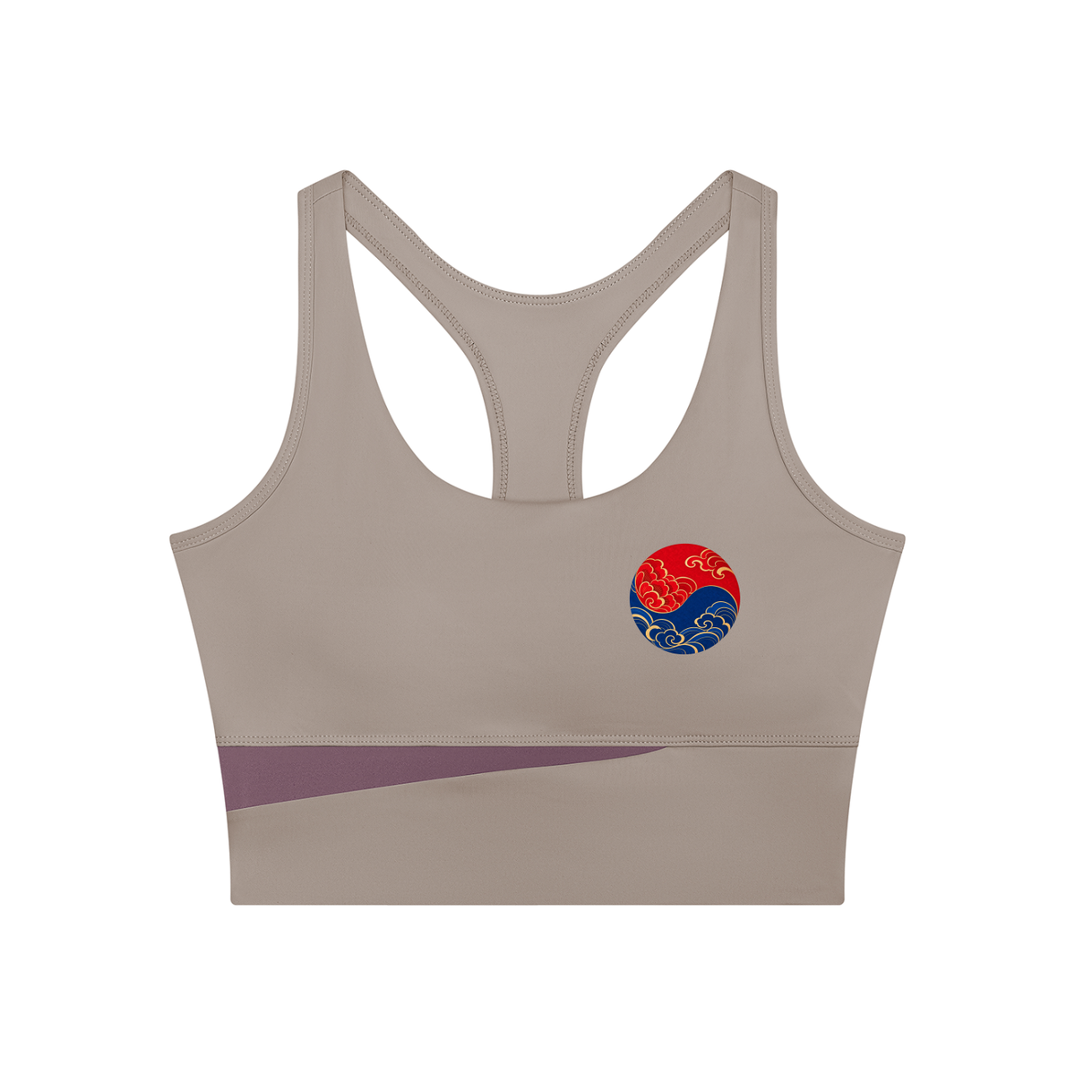 Color Block Sculpt Cropped Yoga Tank Top | ULZZANG BELLA