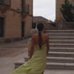 Elegant Backless Halter Strap Split Maxi Dress for Women | ULZZANG BELLA