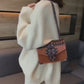 European PU Leather Lock Chain Shoulder Handbag for Women | ULZZANG BELLA