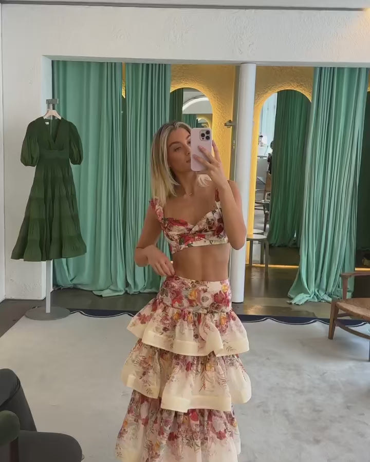 Posh 2-Piece Sleeveless Top & High Waist Skirt Set for Women | ULZZANG BELLA