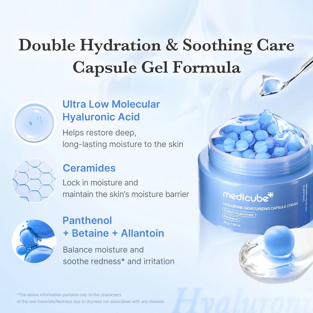 Hyaluronic Moisturizing Capsule Cream 55g | MEDICUBE