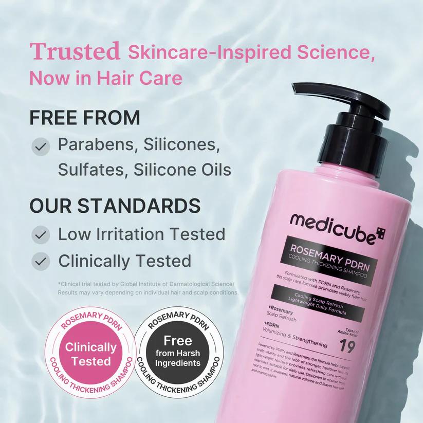 Rosemary PDRN Cooling Thickening Shampoo 400ml | MEDICUBE
