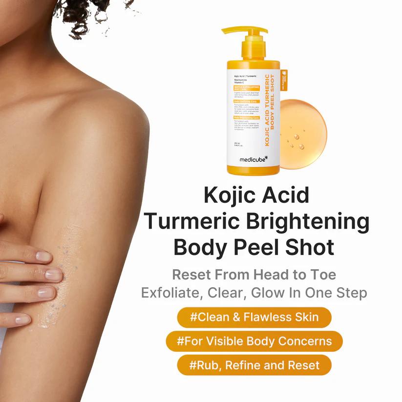 Kojic Acid Turmeric Body Peel Shot 280ml | MEDICUBE
