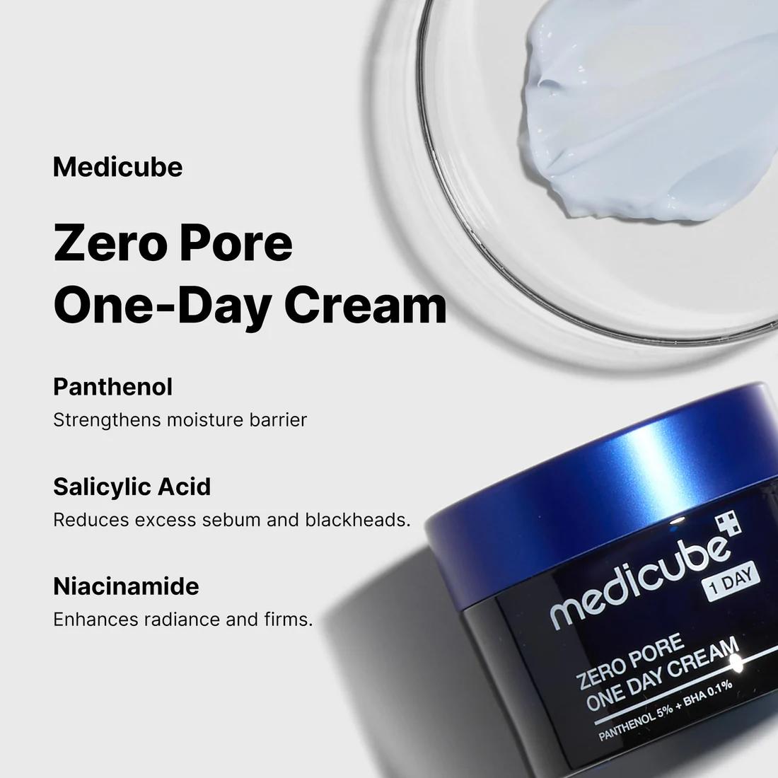Zero Pore One Day Cream 50ml | MEDICUBE
